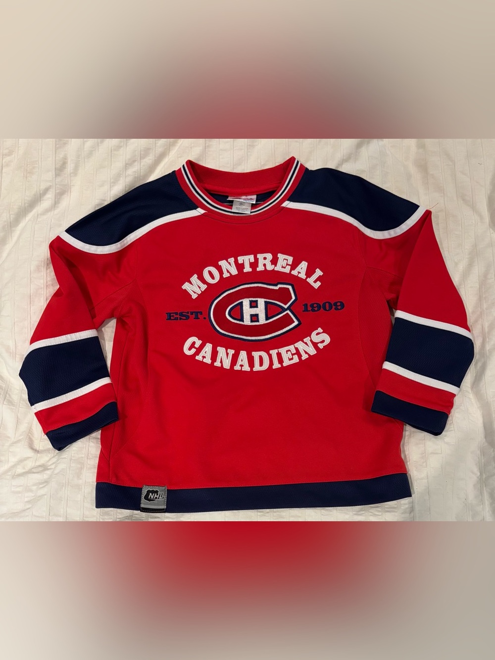 Montreal Canadiens NHL Mighty Mac Kids 6X Pullover Hockey Jersey Sweatshirt